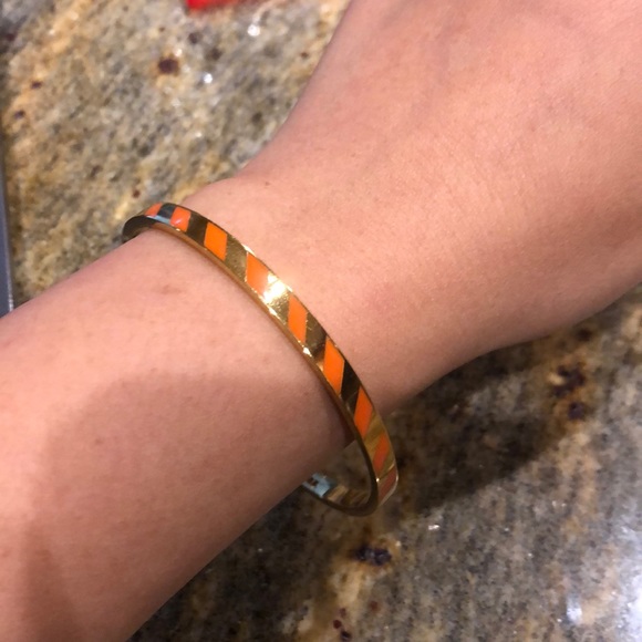 EUC kate spade gold and orange bangle bracelet - Picture 4 of 4